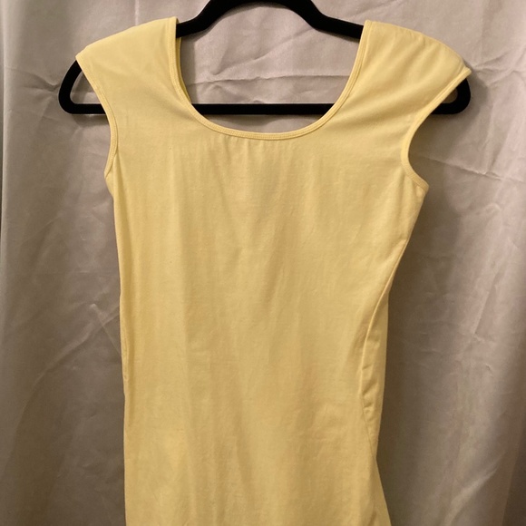 UnderCover Agent by Kathleen Kirkwood Lemon Yellow Camisole Top Shoulder Pads XS - Picture 1 of 6